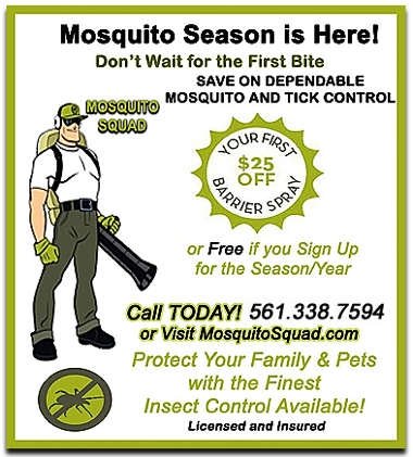 Mosquito Squad Pest Control of Fort Lauderdale Kills Bugs, and Insects Coupon