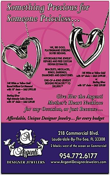 Argenti Jewelers Mother's Day Jewelry Sale.